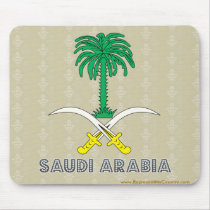 Saudi Arabia Coat of Arms Mousepad