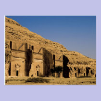 Saudi Arabia, site of Madain Saleh, ancient 2 postcards