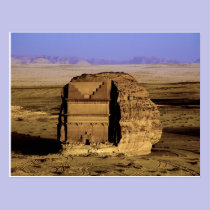 Saudi Arabia, site of Madain Saleh, ancient postcards