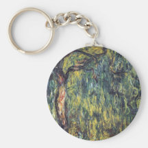 Saule pleurant II par Monet, impressionisme vintag Porte-clefs