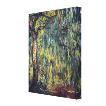 Saule pleurant II par Monet, impressionisme vintag Toile Tendue Sur Châssis