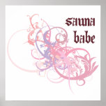Sauna Babe Posters