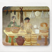 Sausage and Cheese Sellers Mousepads