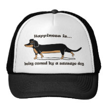 sausage dog trucker hat