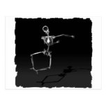 SAUT SQUELETTIQUE B&W DE JOIE DE RAYON X CARTES POSTALES