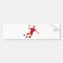 sauter de joueur de handball rétro adhésif pour voiture
