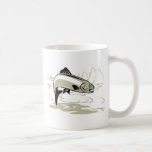sauter de poissons de truite tasse à café