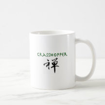 Sauterelle avec le symbole de "zen" mugs
