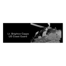 Sauvetage par hélicoptère de la garde côtière en a modèles de cartes de visite