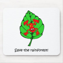 Sauvez la forêt tropicale tapis de souris