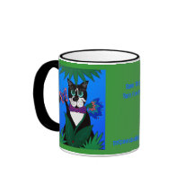 Sauvez la tasse de chat de forêt tropicale