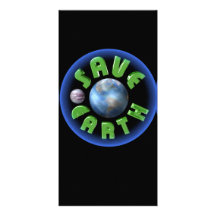 Sauvez la terre sur 100 produits photocartes