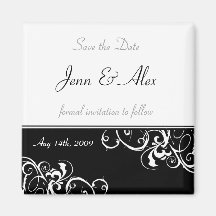 Sauvez l'aimant de mariage de date