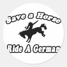 Sauvez le cheval, Allemand de tour Adhésif