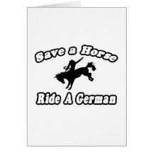Sauvez le cheval, Allemand de tour Cartes De Vœux
