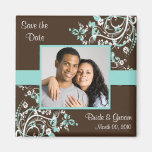 Sauvez le magnet de photo de date aimant