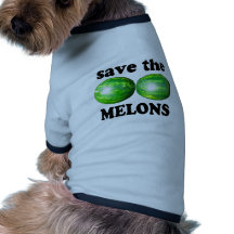 sauvez les melons sur le blanc manteaux pour toutous