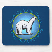 Sauvez les ours blancs tapis de souris