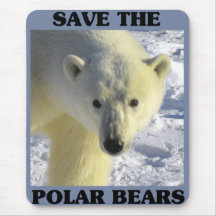 Sauvez les ours blancs tapis de souris