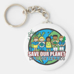 Sauvez notre planète porte-clef