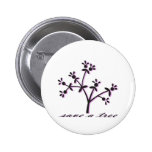 Sauvez un rose d'arbre pin's
