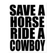 SAUVEZ UN TOUR DE CHEVAL UN COWBOY CARTES POSTALES
