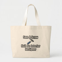 Sauvez une vis, clouez un dessinateur d'intérieurs sacs en toile