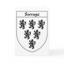 Savage Coat of Arms/Family Crest Cards