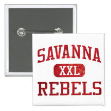 Savanna Rebels Athletics Pinback Button