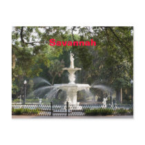 Savannah Fountain Postcard