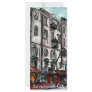 Savannah Georgia River Street art drawing Rack Card