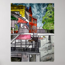 savannah river street 3 Poster