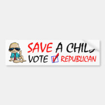 Save A Child Bumper Sticker