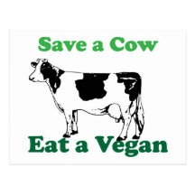 Save a Cow Postcards