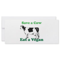 Save a Cow Rack Card Template