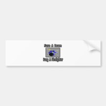 Save a Drum...Bang a Firefighter Bumper Stickers