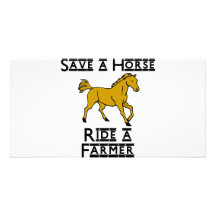 Save a Horse Personalized Photo Card