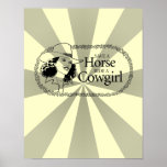SAVE A HORSE. RIDE A COWGIRL. POSTER
