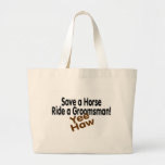Save A Horse Ride A Groomsman Canvas Bag