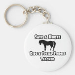 Save a Horse, Ride a Social Studies Teacher Keychains