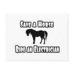 Save a Horse, Ride an Electrician Postcards