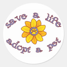 Save A Life - Adopt Sticker