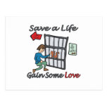 Save A Life Cat Adoption Post Card