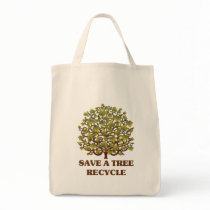 Save a Tree Canvas Bags