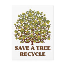 Save a Tree Postcard