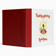 Save a Turkey Thanksgiving , Recipes Vinyl Binder