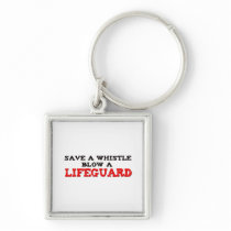 Save a Whistle, Blow a Lifeguard Keychains