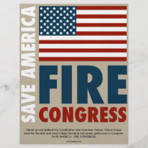 Save America Fire Congress Custom Flyer
