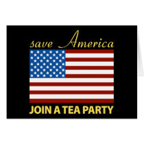 Save American - Join a TEA Party Card