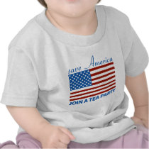 Save American - Join a TEA Party T-shirt